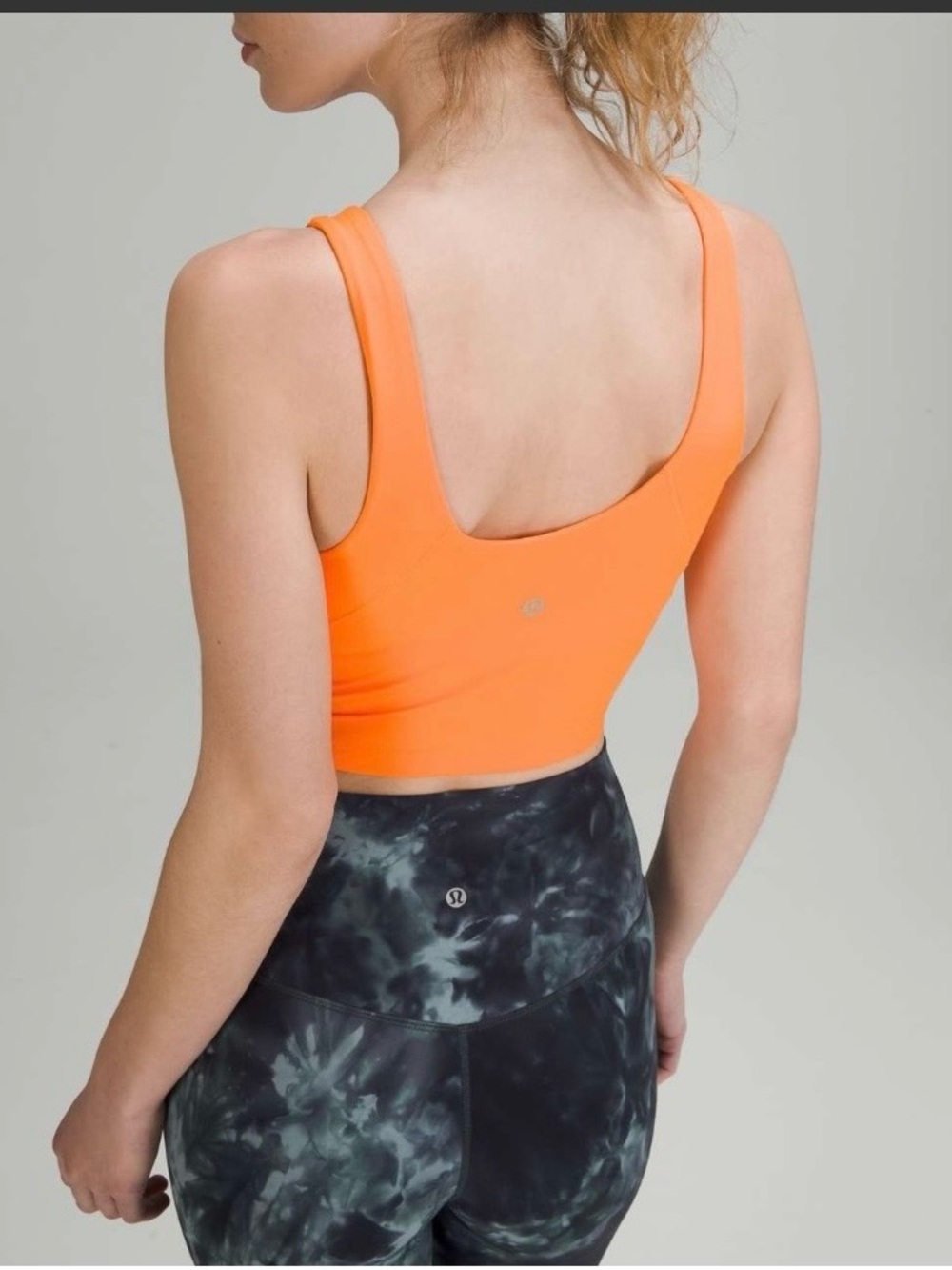 Lululemon Orange Soda Align Cropped Bra Tank Top- Women - Picture 2 of 8